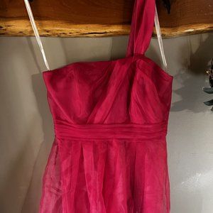 Pink David's Bridal Bridesmaids dress